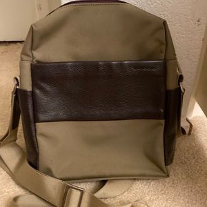 Thelebre  Paris Leather/ Nylon Hebrew Crossbody handbag